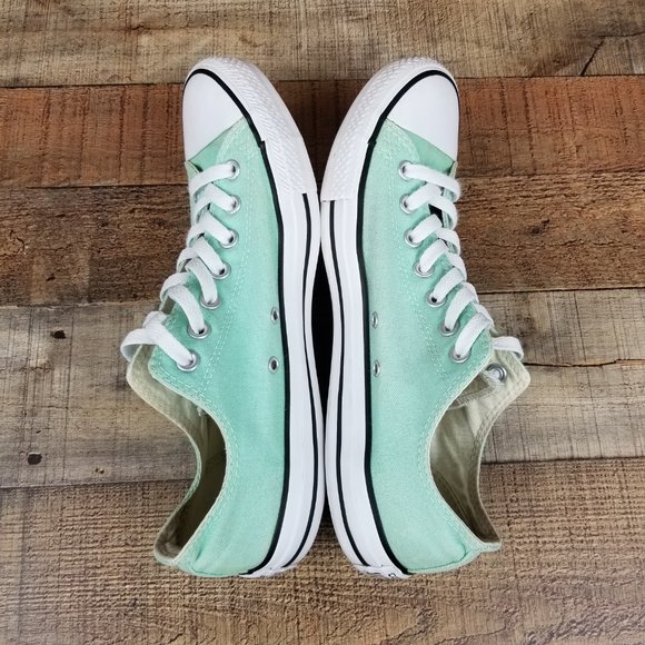 Converse All Star Lo Beach Glass Mint Green Shoes - Picture 6 of 8